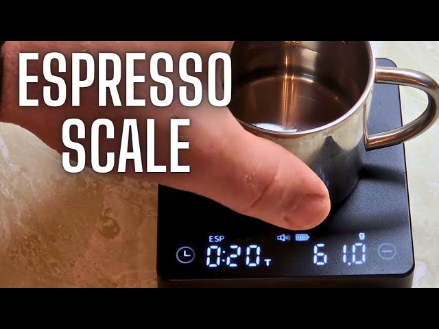 Coffee Scale with Timer Small, Apexstone Espresso Scale with Timer Small,  Espresso Coffee Scale with Timer for Pour Over Coffee (Batteries Included)