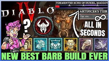 Diablo 4 - New Best BILLION DAMAGE Barbarian Build - Perfect Bash Combo = OP - Gear Skills Guide!