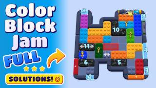 Color Block Jam Level 1456 Walkthrough (1457 & 1465) | Complete Solution & Tips! 🚧