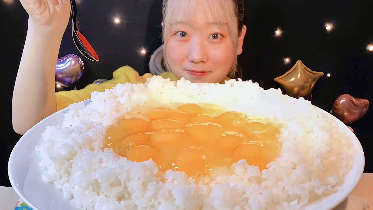 ASMR 卵かけご飯5合！【日本語字幕】【咀嚼音/ Mukbang/ Eating Sounds】