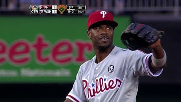 PHI@WSH: Rollins retires Span after making nice stop