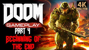 DOOM 2016 - Mission 4 Beginning of the END! 4K 60 FPS | PS5 Full Game Playthrough