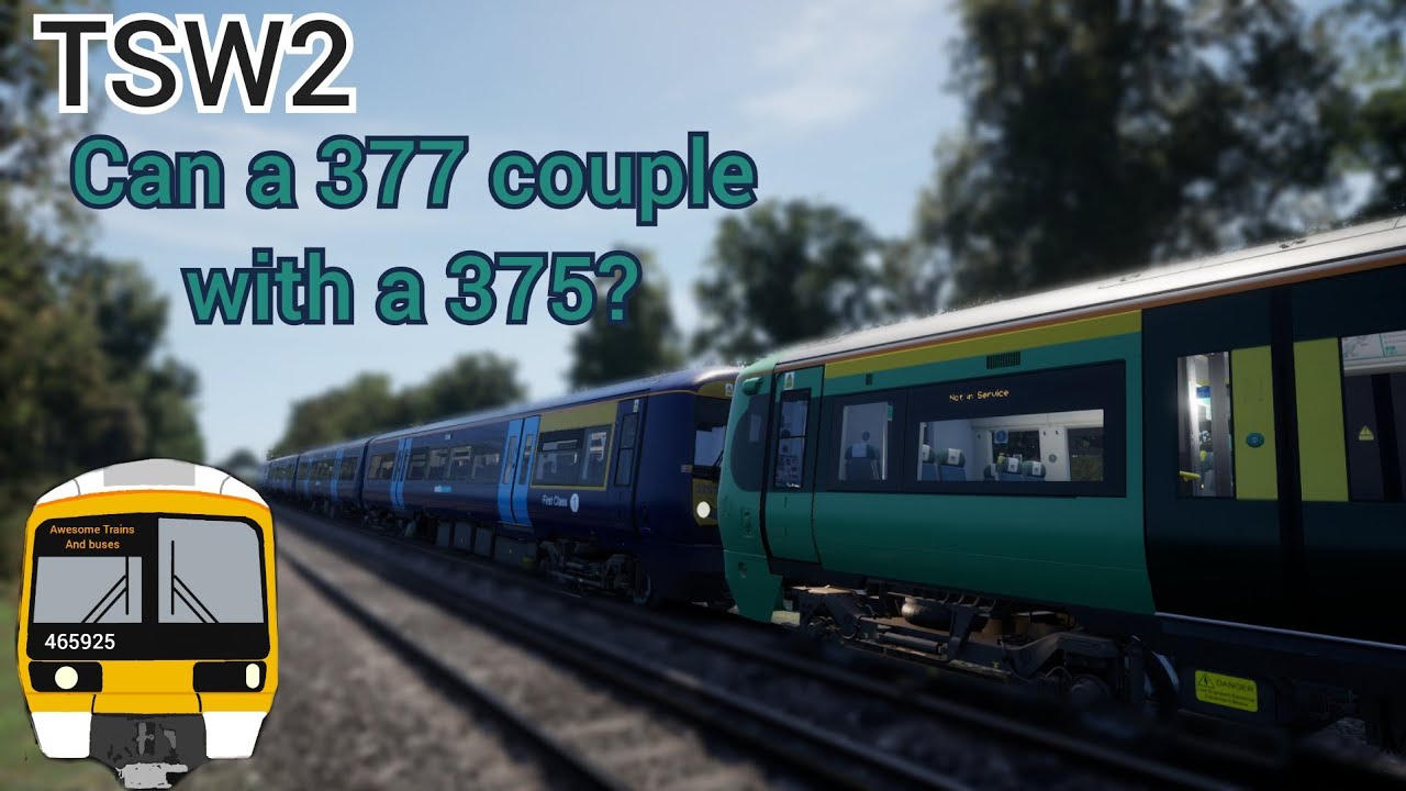 Train Sim World 2 - can a class 377 couple with a class 375?