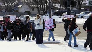 DHS students lead ICE Protest