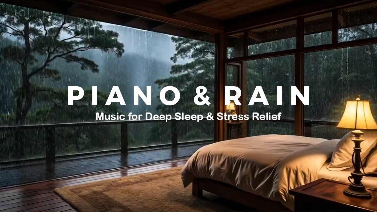 Relaxing Rain and Piano for Quiet Nights – Deep Sleep Music to Melt Away Stress and Feel Warm