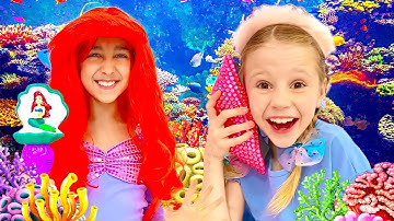 Nastya mời các công chúa Disney đến chơi