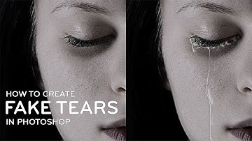 Photoshop Tutorial : Fake Tear Drops Manipulation [Photoshopdesire.com]