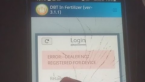 Dealer Not Registered Problem In FMS Id Solved | POS DBT App Registration error solved - fms