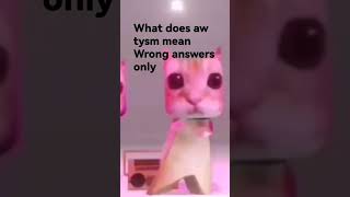 what does aw tysm mean