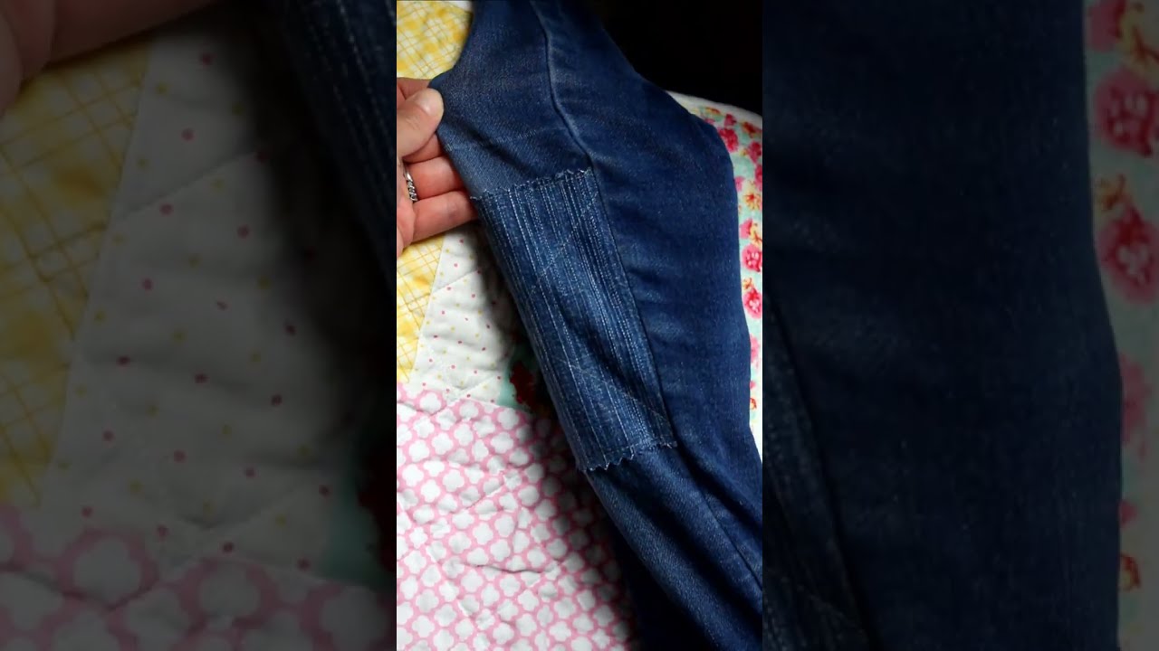 How to Fix Holes in Blue Jeans - The Happy Housewife™ :: Home