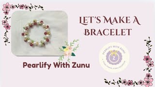 Looking for a fun, easy DIY jewelry project? 🧵 DIY Pearl Bracelet Tutorial | Step-by-Step Guide