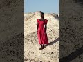 Linen Midi Dress with Puff Sleeves, Shirred Waist, HOLIDAY
