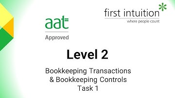 AAT Bookkeeping Transactions and Bookkeeping Controls - Task 1
