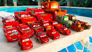 Clean up muddy minicars \& disney car convoys! Play in the garden