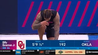 Safety Billy Bowman Best 40 Time NFL Combine