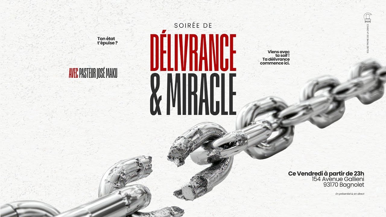 SOIREE DE DELIVRANCE & MIRACLE |PASTEUR JOSE MAKU |VEILLEE DE PRIERE
