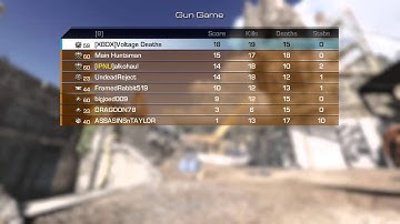 SUPER Lucky Throwing Knife Kill In Gun Game. (Call of Duty: Ghosts)