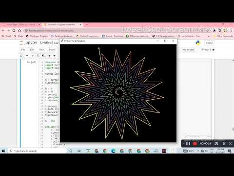 awesome design 12 || Python turtle graphics || Python for beginners || Study easier by Pooja Patel