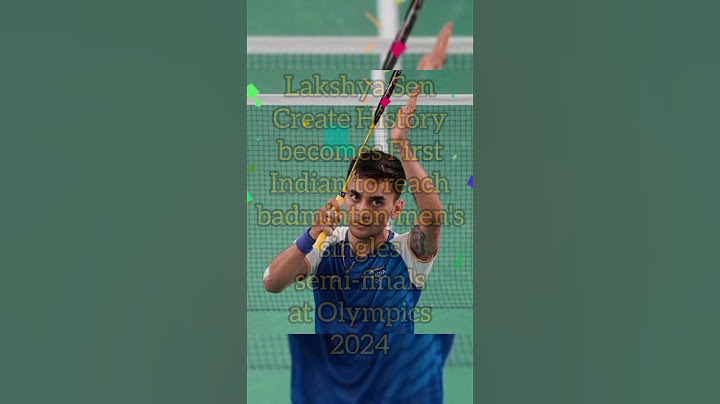 Lakshya Sen Create History, enter badminton semi-finals #olympics #lakshyasen #badminton #2024 #yt