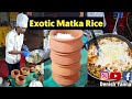 Celebrity chef making exotic matka rice  street food surat