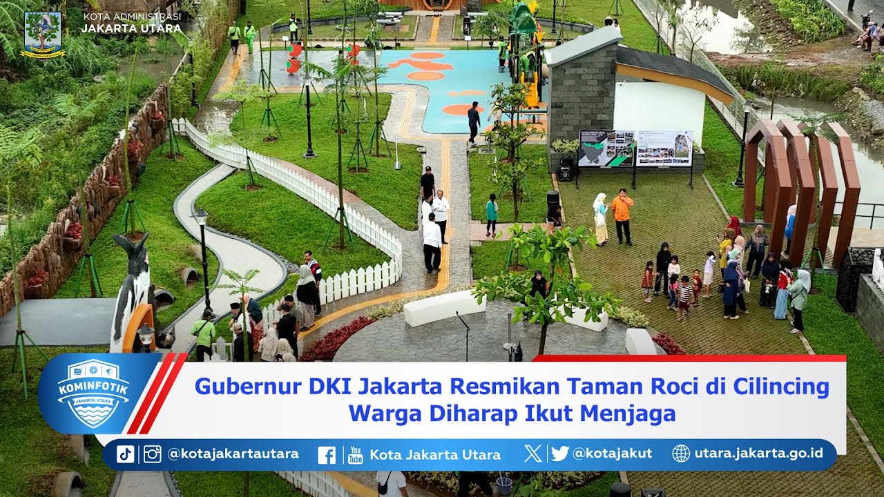 Gubernur DKI Jakarta Resmikan Taman Roci di Cilincing, Warga Diharap Ikut Menjaga