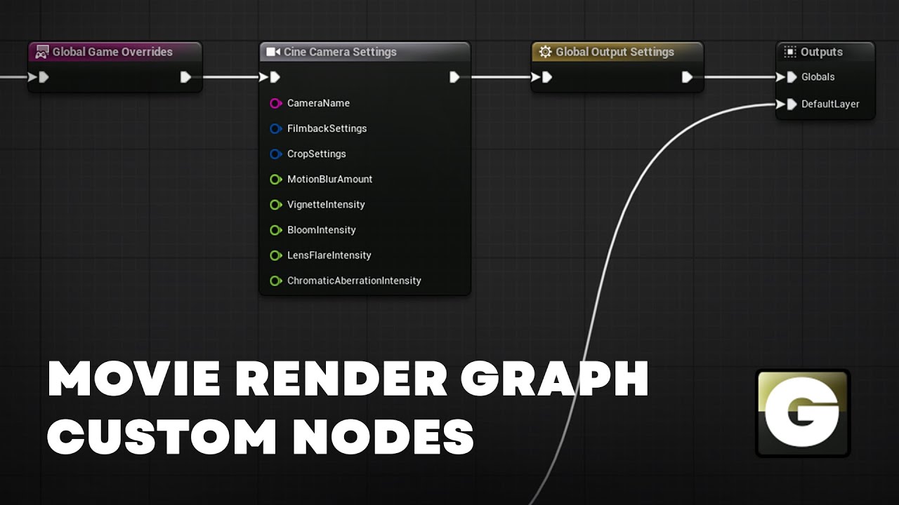 Unreal Engine 5 - Movie Render Graph Custom Nodes. Custom Cine camera nodes for Movie Render Config