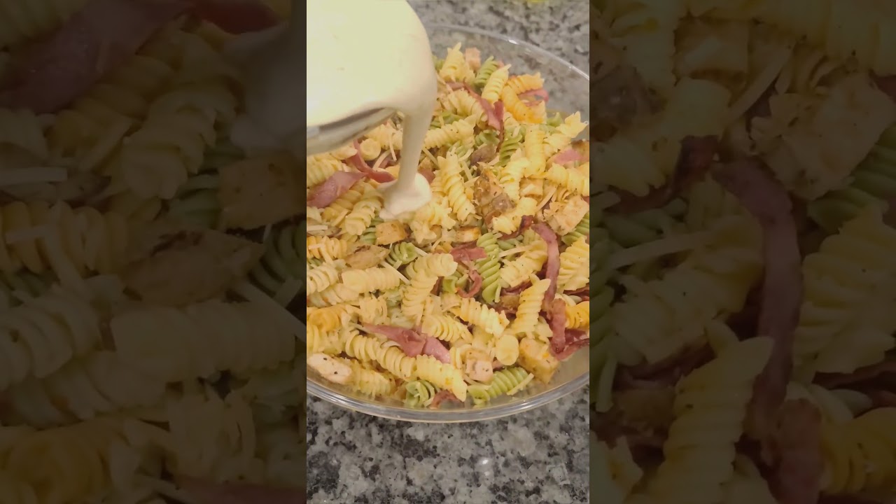 Chicken Caesar Pasta Salad 