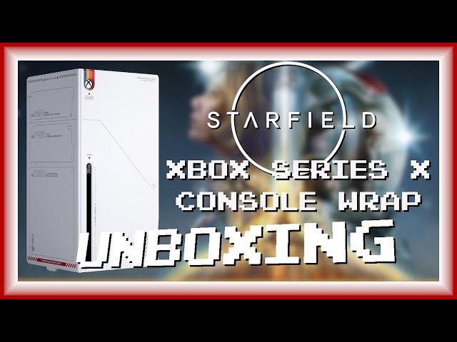 Starfield Xbox Series X Console Wrap UNBOXING - YouTube