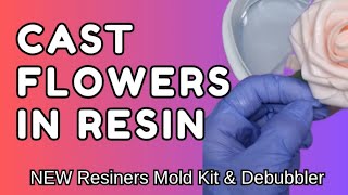 CAST FLOWERS IN RESIN | Resiners Airless Pro & Mold Kit Review #Resiners @resiners_official