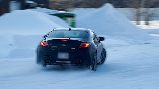 Drifting my 2022 BRZ in the Snow
