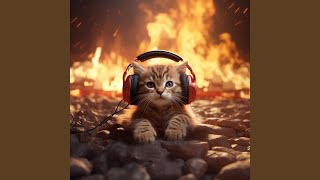 Feline Rhythms Fire Harmony