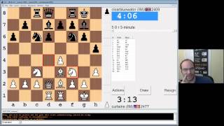 5 minute chess #363: IM Greg Shahade vs IM clearbluewater