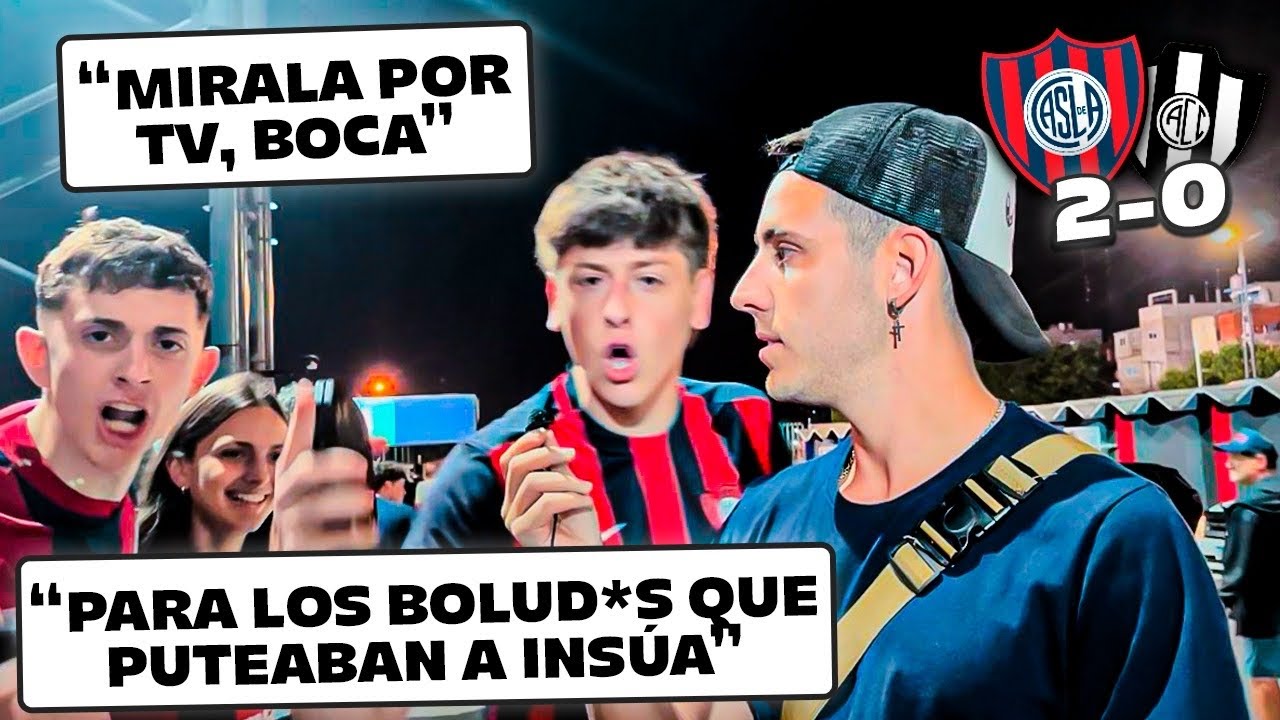 REACCIÓN CON LOS HINCHAS / SAN LORENZO 2-0 CENTRAL CÓRDOBA - YouTube