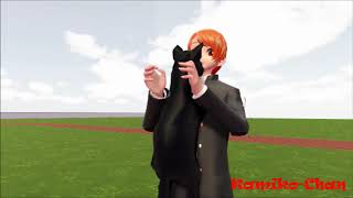 [MMD yandere simulator genderbend]Kitten fight !