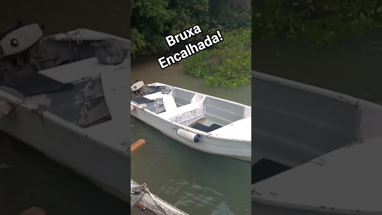 Encalhei a Bruxa pra manutenção da saída do canhão do eixo do hélice!