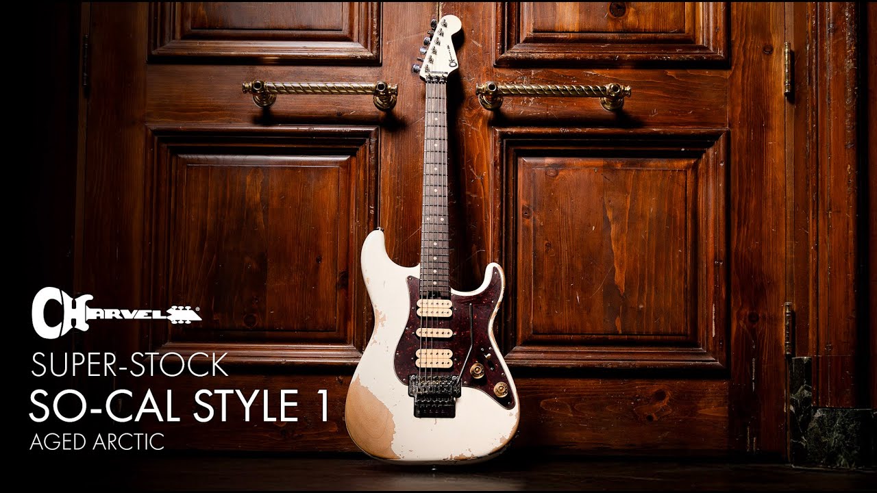 Showcasing the Charvel Super-Stock SC-1 Aged Arctic Featuring Yas