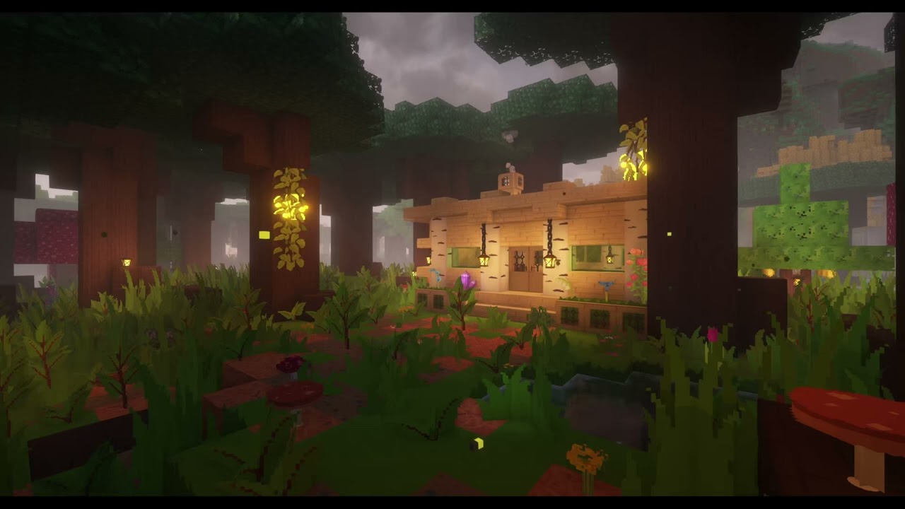 Dark Forest: Rain & Nature Sound Ambience 🍃 Whimsical Tooniverse Texture Pack 🍃Relax, Study, Sleep
