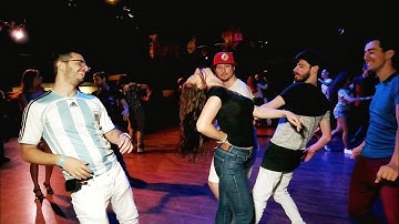 RZC2018 Party. Irina and Nir, Ziv, Nimrod, DJ Brixx and Dj Remy. Zouk improvisation.