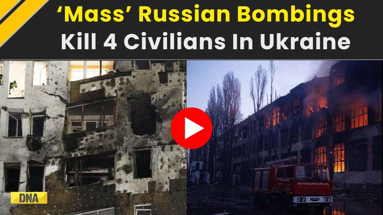 Russia Ukraine War: Russia Launches ‘Mass’ Bombing, 4 Civilians Killed In Ukraine | Ukraine Russia