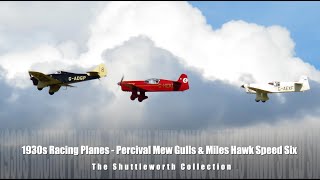 1930s Racing Planes - Percival Mew Gulls and Miles Hawk Speed Six