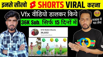 VFX video बनाकर 4 लाख रुपए महीना कमाओ 😱 | How to make vfx short video Like @VFXMohitShorts