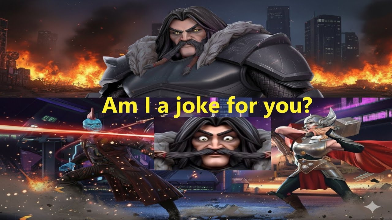 2 чемпиона со средним усилением против Суперзмеиного теста Node 46 — Marvel Contest of Champions