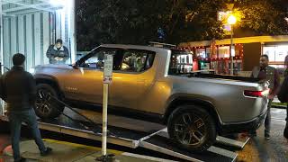 Rivian Pickup driving on the streets of Seattle!