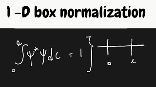 Normalization of a wave function