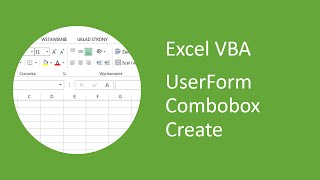 Excel VBA UserForm Combobox Create