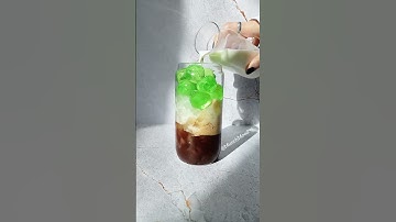 Cantaloupe Iced Coffee🍈☕Taste or Toss? #asmr #shorts #munchmood #coffee #jelly #icedcoffee #fyp
