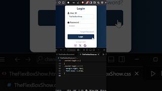 Interactive Login Page with Validation | TheFlexBoxShow | #shorts #html #css #js #theflexboxshow