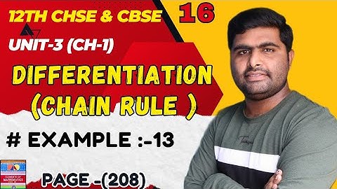 kettingregel || afgeleiden || elementen van wiskunde klas 12e wiskunde oplossing ||