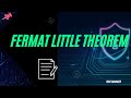 Fermat's Little Theorem in Cryptography 🔐