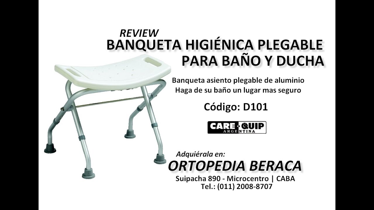 Banqueta de ducha plegable